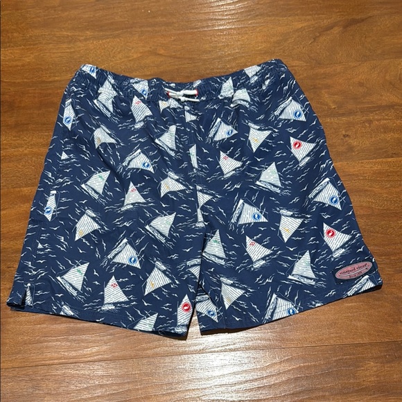 Vineyard Vines Other - Vineyard Vines Navy Sailboat Swim Shorts large size 16